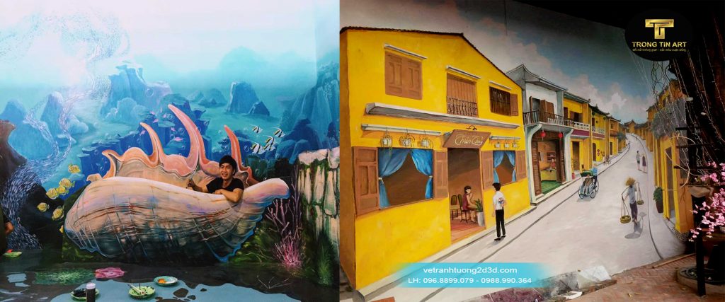VẼ TRANH TƯỜNG 3D MỸ THUẬT TRỌNG TÍN ART
