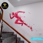 vẽ tranh tường phòng gym thể hình yoga boxing dacing muay thái (33)
