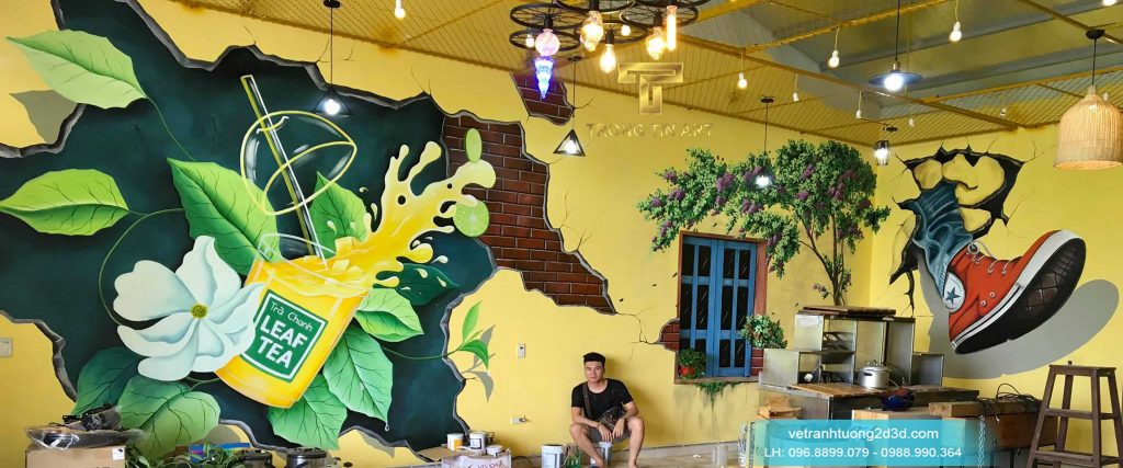 VẼ TRANH TƯỜNG 3D MỸ THUẬT TRỌNG TÍN ART