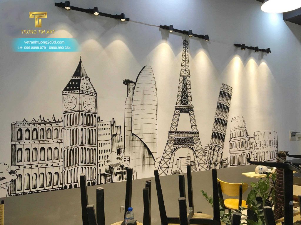 VẼ TRANH TƯỜNG 3D MỸ THUẬT TRỌNG TÍN ART