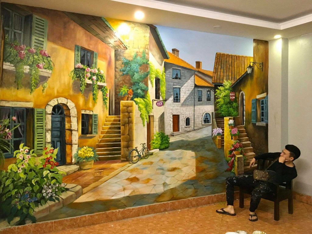 VẼ TRANH TƯỜNG 3D MỸ THUẬT TRỌNG TÍN ART