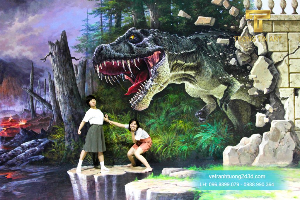 VẼ TRANH TƯỜNG 3D MỸ THUẬT TRỌNG TÍN ART