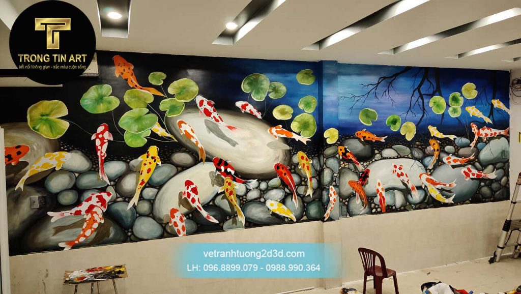 VẼ TRANH TƯỜNG 3D MỸ THUẬT TRỌNG TÍN ART