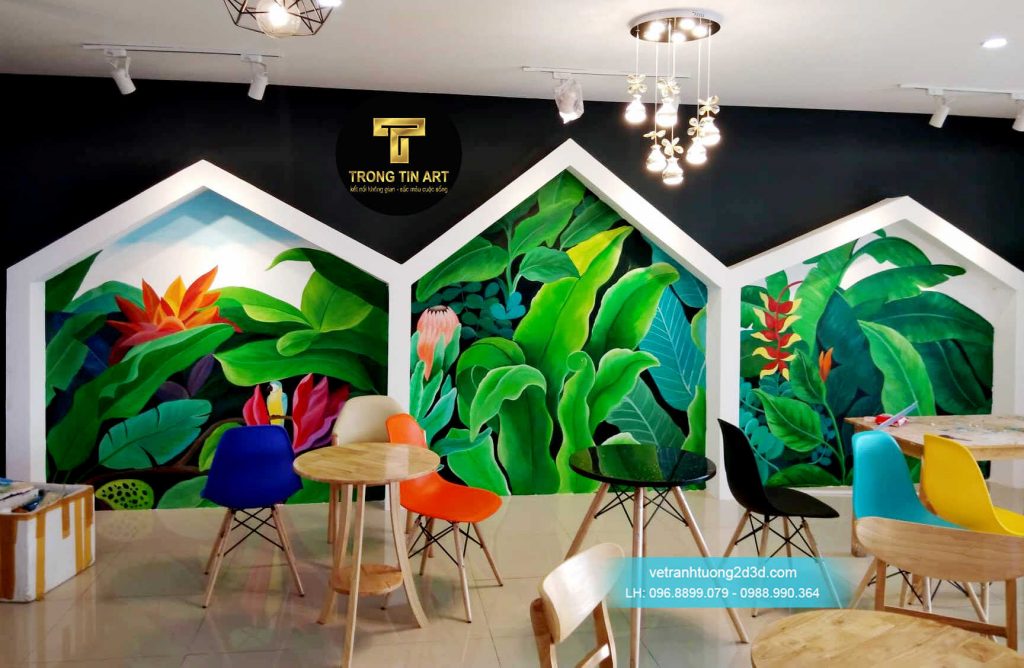 VẼ TRANH TƯỜNG 3D MỸ THUẬT TRỌNG TÍN ART