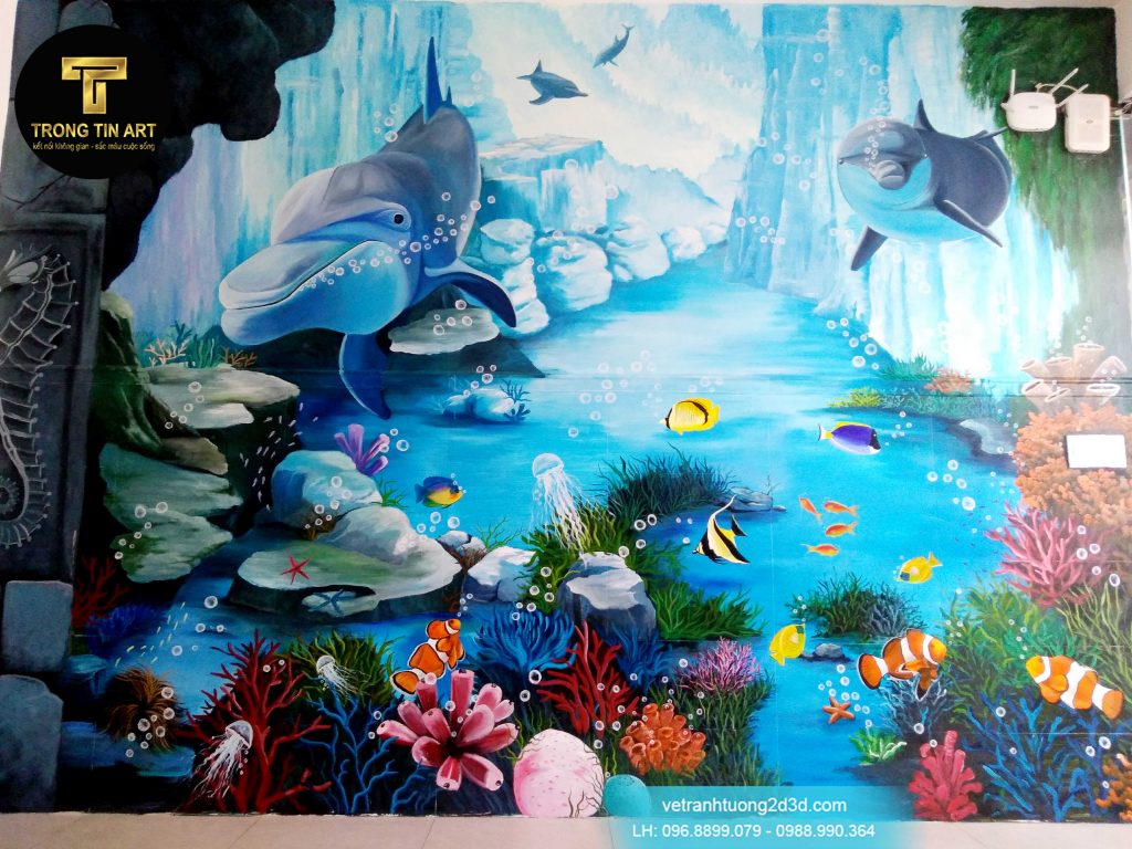 VẼ TRANH TƯỜNG 3D MỸ THUẬT TRỌNG TÍN ART