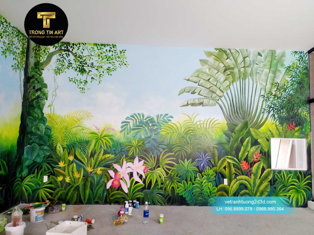 VẼ TRANH TƯỜNG 3D MỸ THUẬT TRỌNG TÍN ART