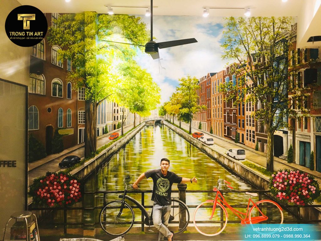 VẼ TRANH TƯỜNG 3D MỸ THUẬT TRỌNG TÍN ART