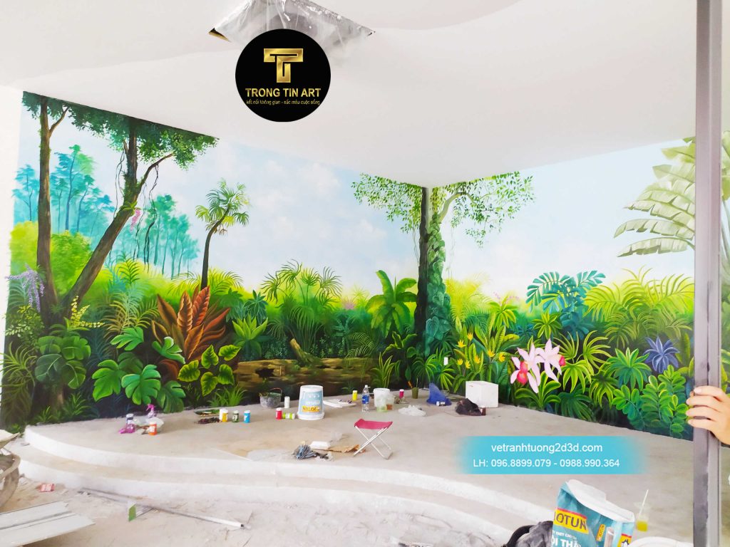 VẼ TRANH TƯỜNG 3D MỸ THUẬT TRỌNG TÍN ART