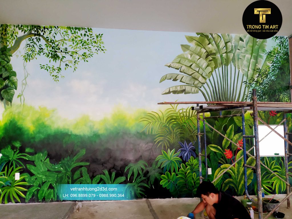 VẼ TRANH TƯỜNG 3D MỸ THUẬT TRỌNG TÍN ART