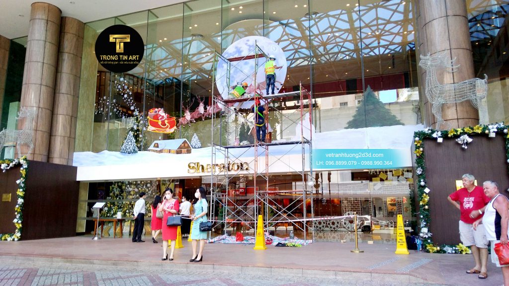 VẼ TRANH TƯỜNG 3D MỸ THUẬT TRỌNG TÍN ART