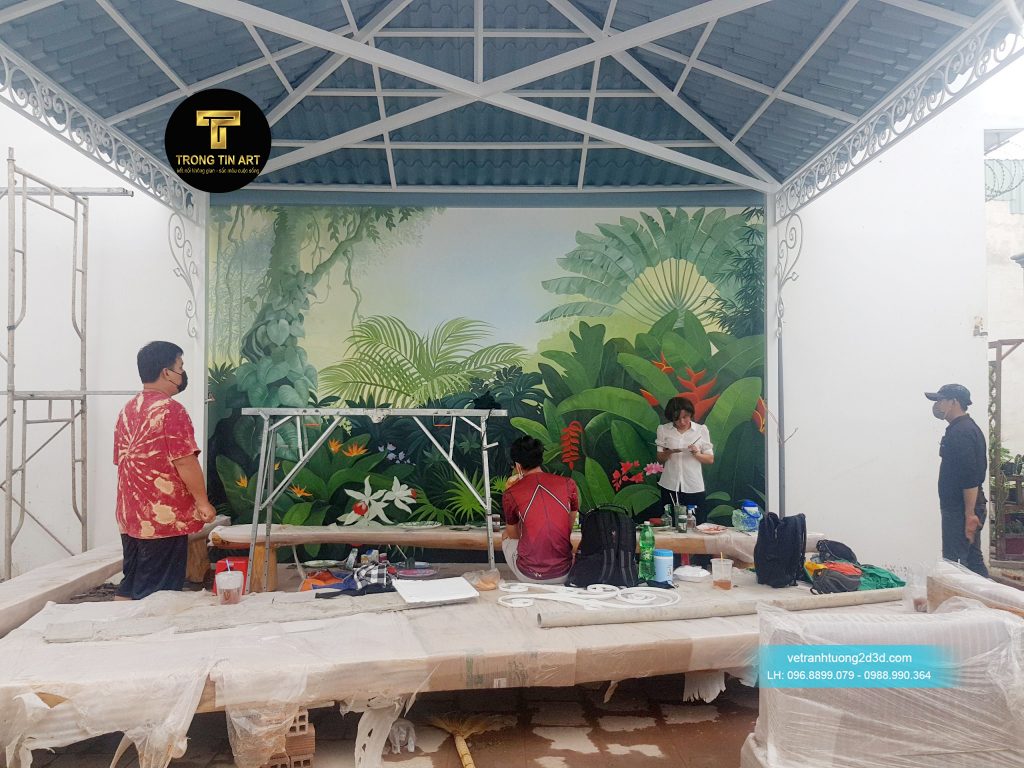 VẼ TRANH TƯỜNG 3D MỸ THUẬT TRỌNG TÍN ART