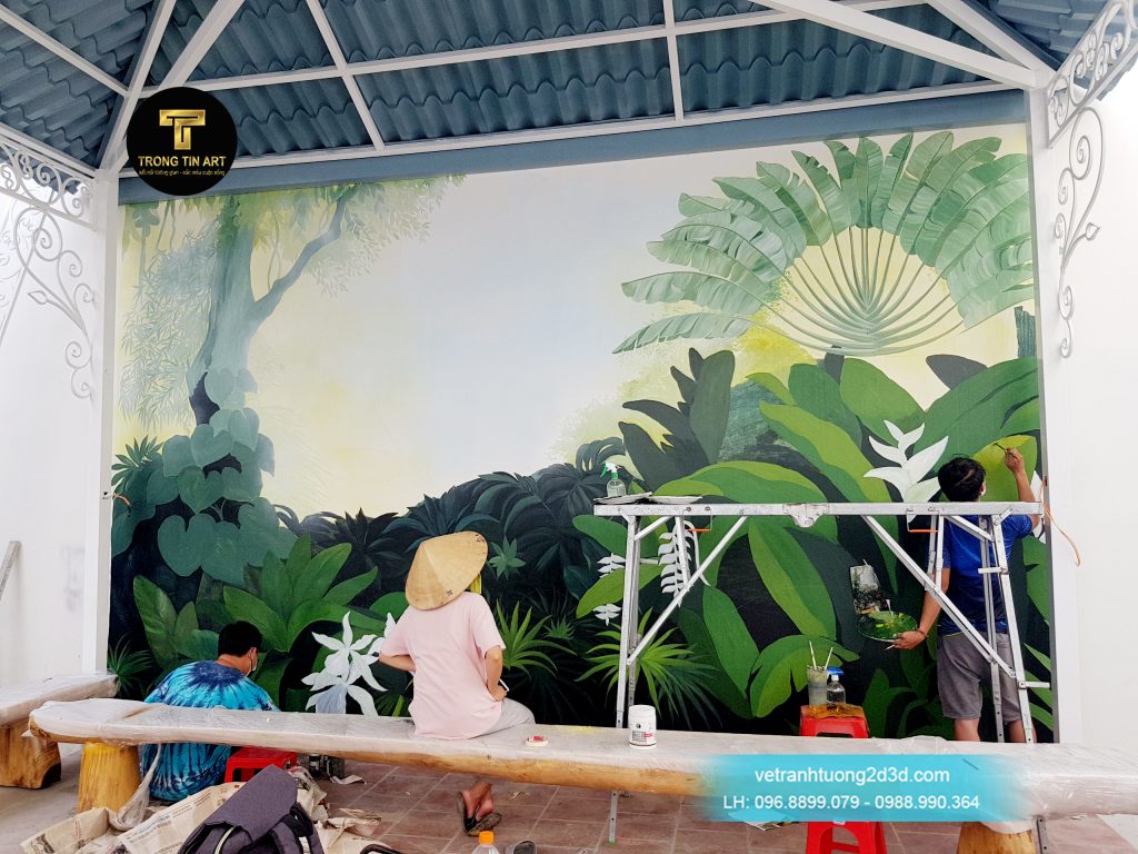 VẼ TRANH TƯỜNG 3D MỸ THUẬT TRỌNG TÍN ART