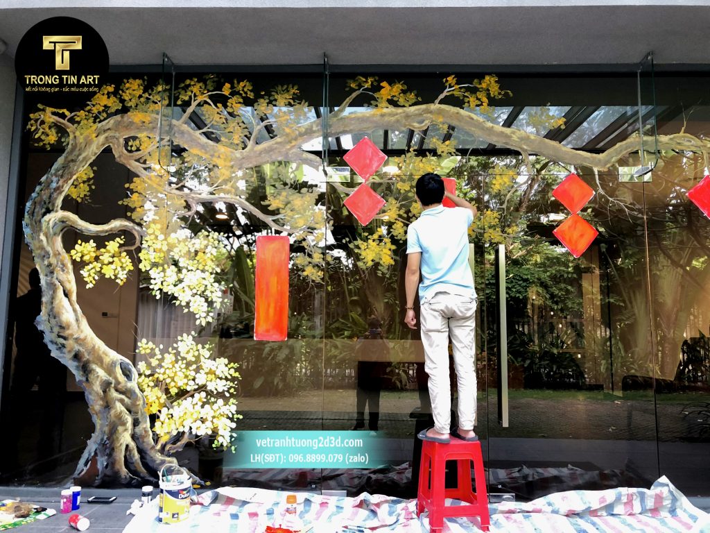 VẼ TRANH TƯỜNG 3D MỸ THUẬT TRỌNG TÍN ART
