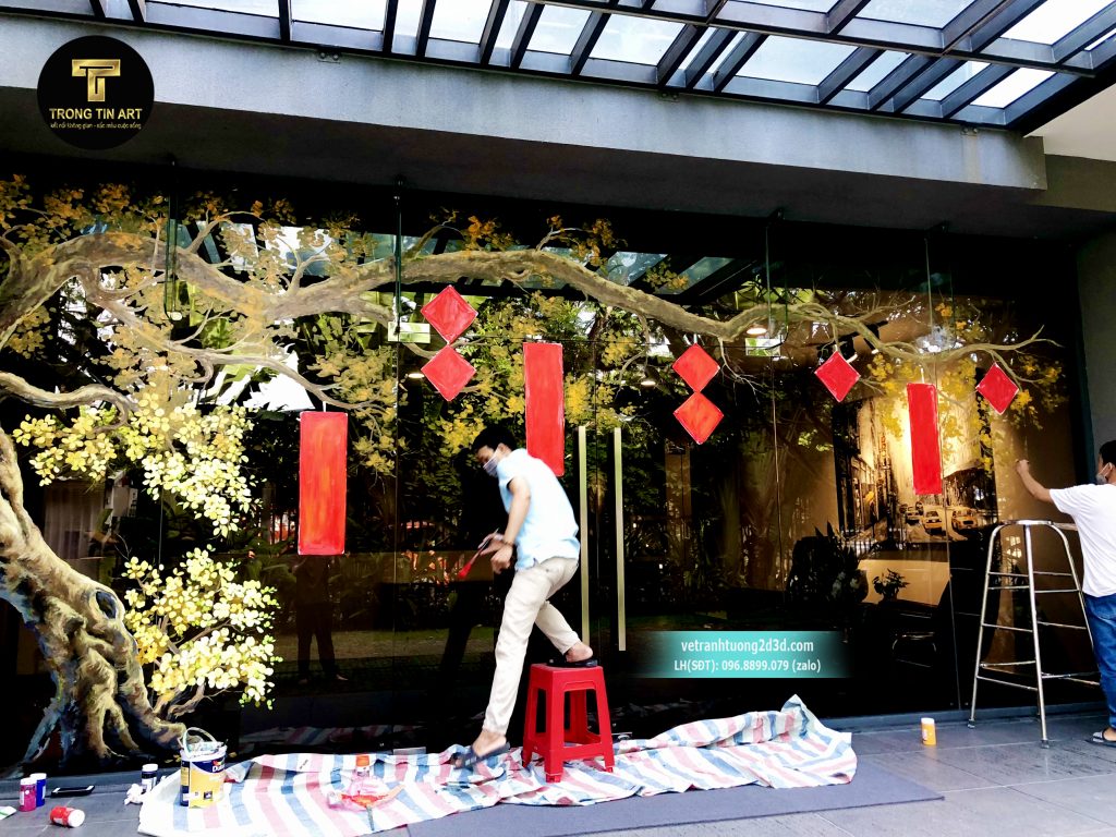VẼ TRANH TƯỜNG 3D MỸ THUẬT TRỌNG TÍN ART