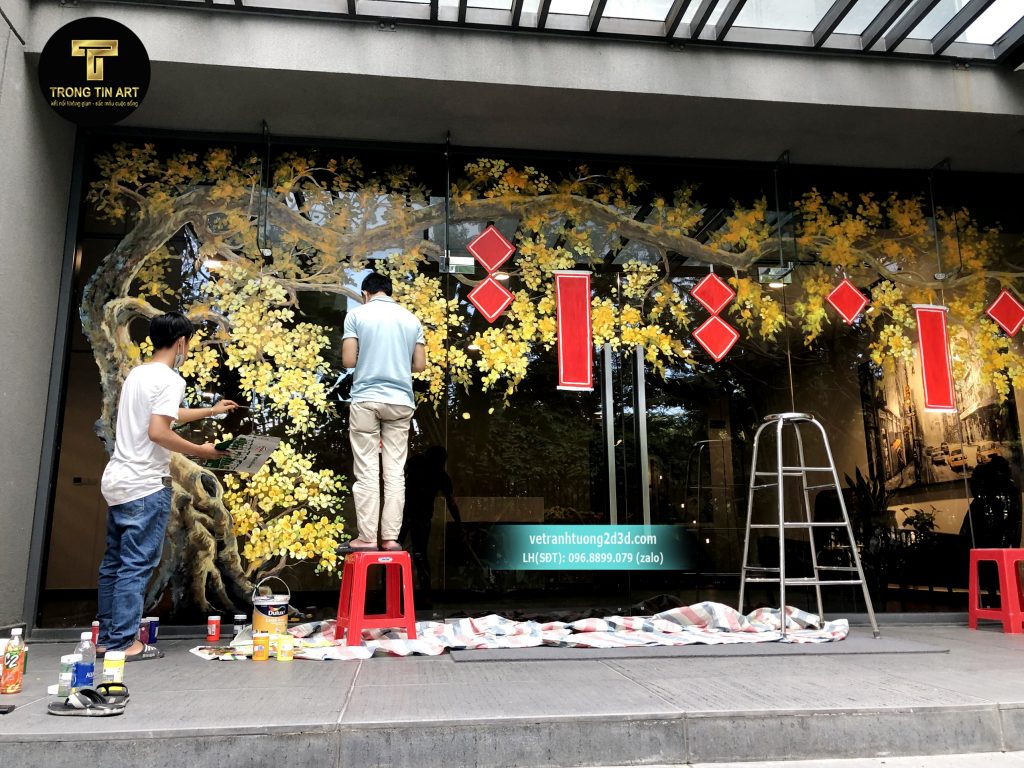VẼ TRANH TƯỜNG 3D MỸ THUẬT TRỌNG TÍN ART