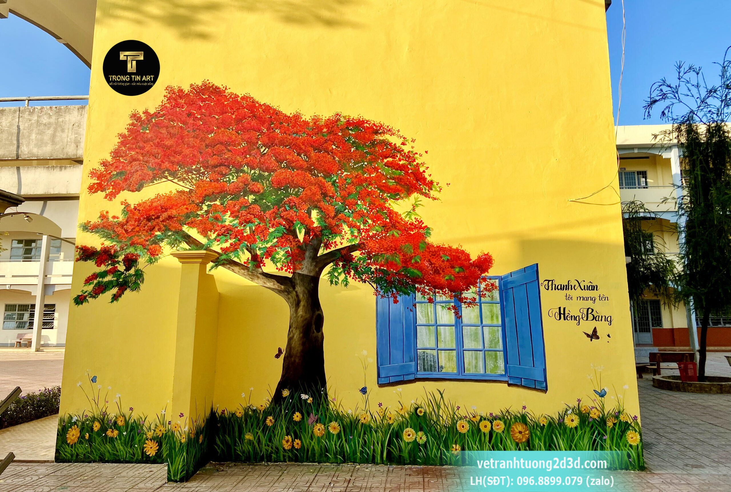 Vẽ Tranh Tường Homestay Nhà Chị Thương Bình Thạnh  VẼ TRANH TƯỜNG 3D MỸ  THUẬT TRỌNG TÍN ART