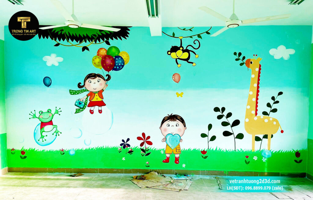 VẼ TRANH TƯỜNG 3D MỸ THUẬT TRỌNG TÍN ART
