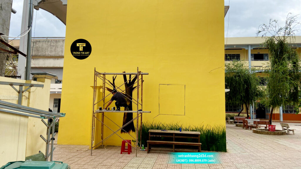 VẼ TRANH TƯỜNG 3D MỸ THUẬT TRỌNG TÍN ART