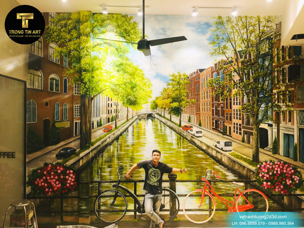 VẼ TRANH TƯỜNG 3D MỸ THUẬT TRỌNG TÍN ART