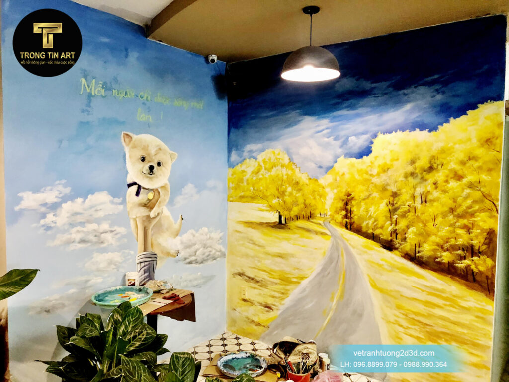 VẼ TRANH TƯỜNG 3D MỸ THUẬT TRỌNG TÍN ART