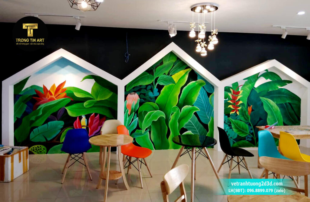 VẼ TRANH TƯỜNG 3D MỸ THUẬT TRỌNG TÍN ART