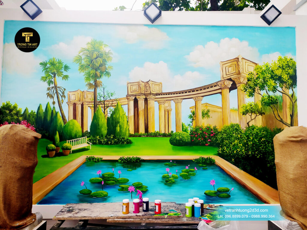 VẼ TRANH TƯỜNG 3D MỸ THUẬT TRỌNG TÍN ART