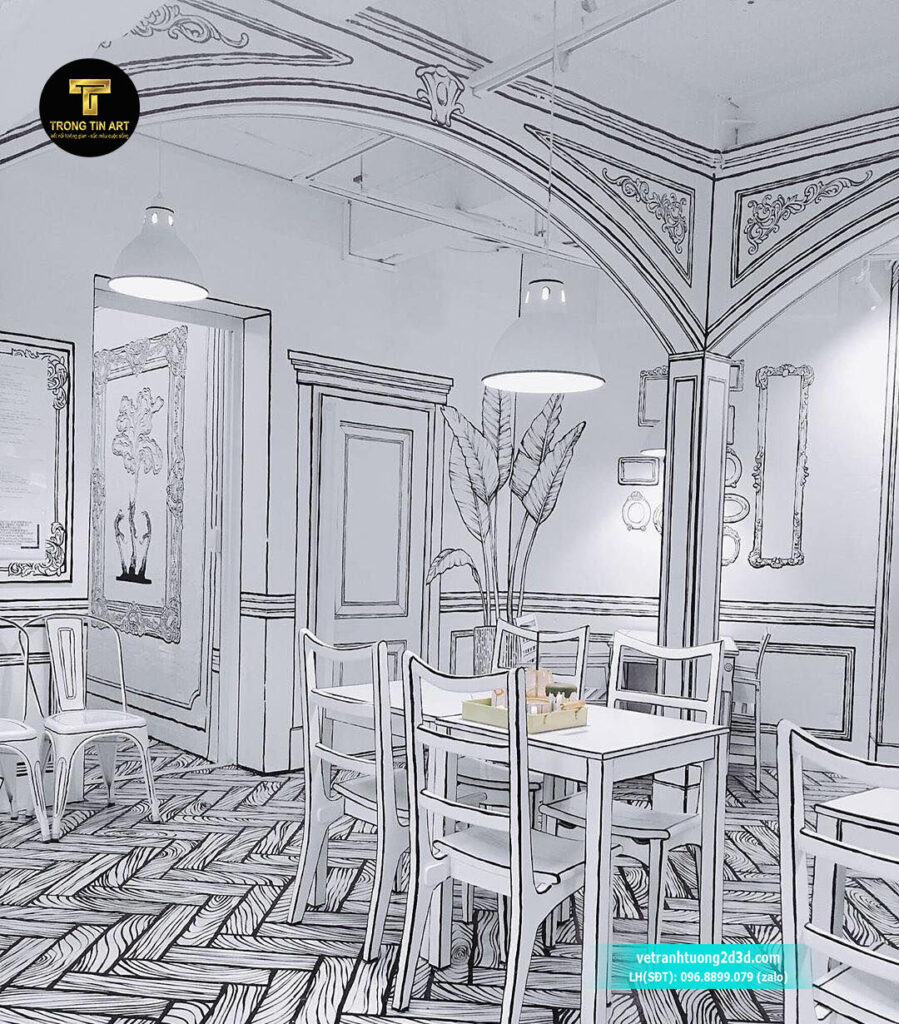 VẼ TRANH TƯỜNG 3D MỸ THUẬT TRỌNG TÍN ART