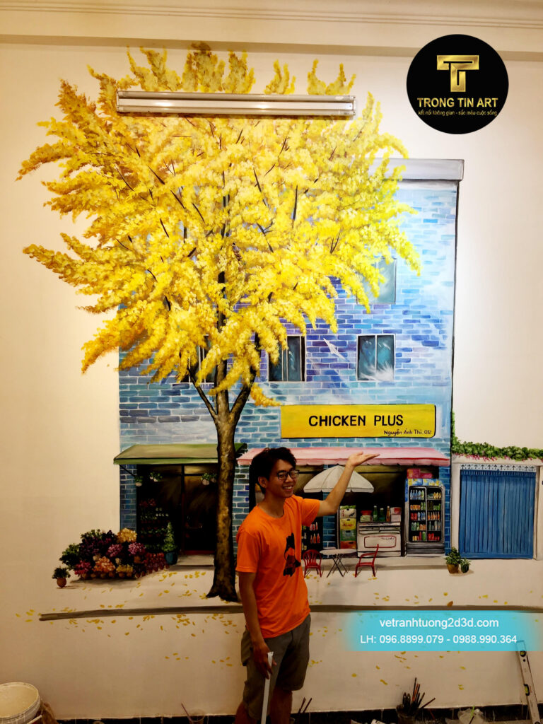 VẼ TRANH TƯỜNG 3D MỸ THUẬT TRỌNG TÍN ART