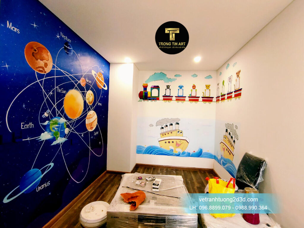 VẼ TRANH TƯỜNG 3D MỸ THUẬT TRỌNG TÍN ART