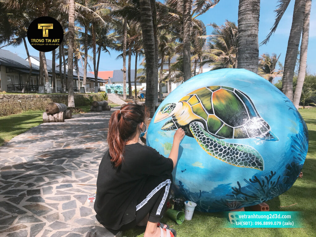 VẼ TRANH TƯỜNG 3D MỸ THUẬT TRỌNG TÍN ART