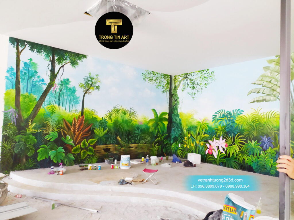 VẼ TRANH TƯỜNG 3D MỸ THUẬT TRỌNG TÍN ART