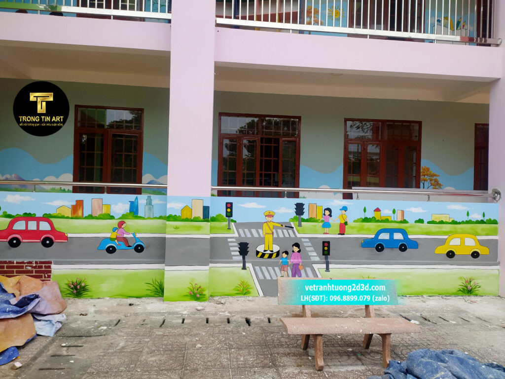 VẼ TRANH TƯỜNG 3D MỸ THUẬT TRỌNG TÍN ART