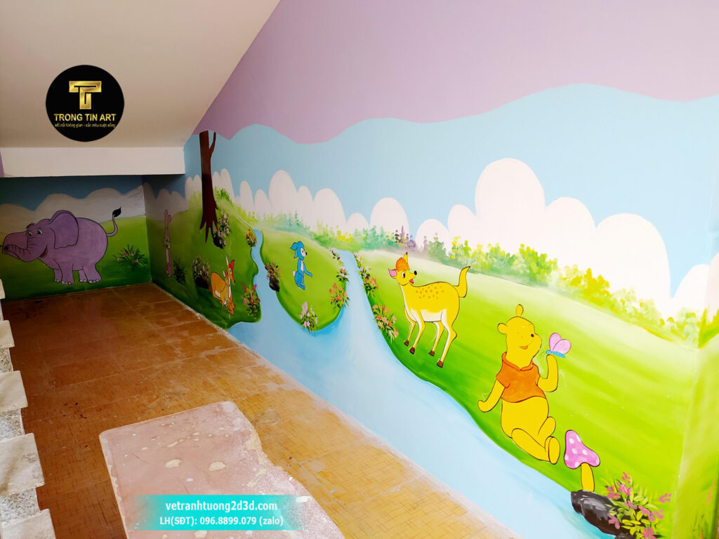 VẼ TRANH TƯỜNG 3D MỸ THUẬT TRỌNG TÍN ART