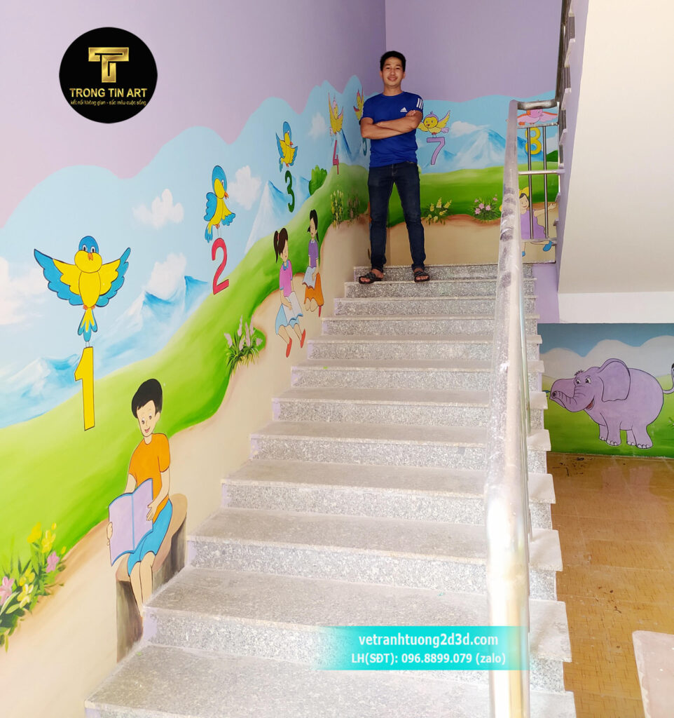 VẼ TRANH TƯỜNG 3D MỸ THUẬT TRỌNG TÍN ART