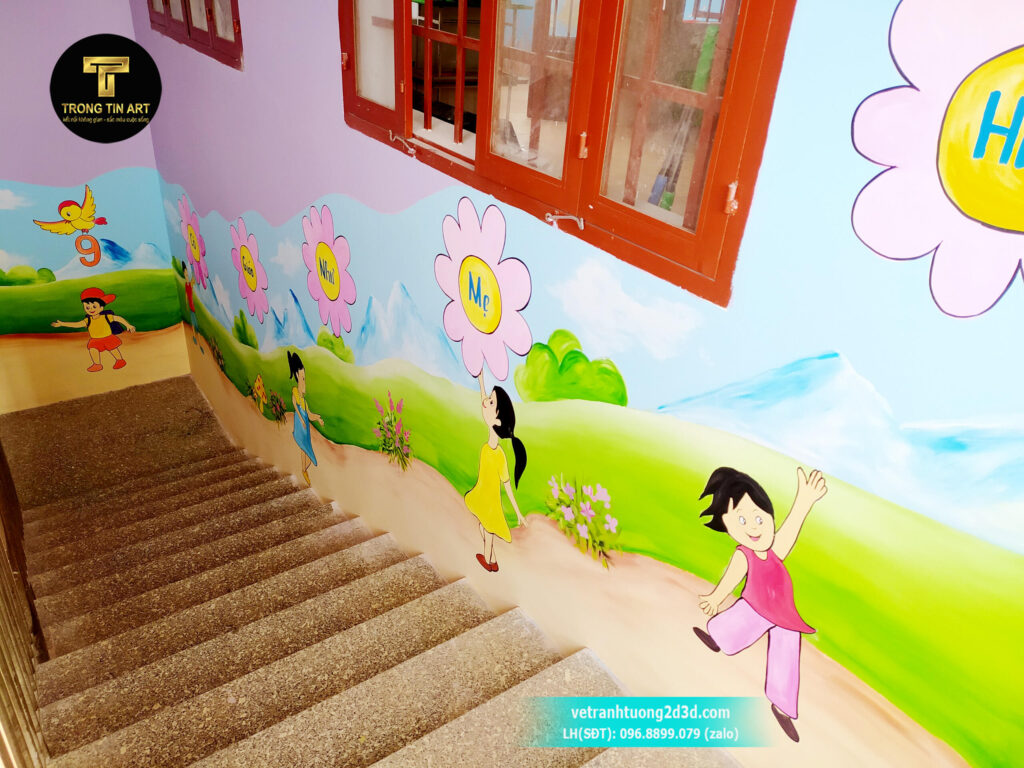VẼ TRANH TƯỜNG 3D MỸ THUẬT TRỌNG TÍN ART