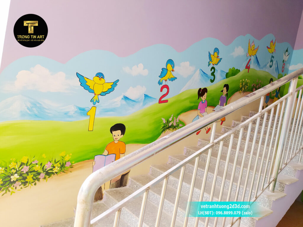 VẼ TRANH TƯỜNG 3D MỸ THUẬT TRỌNG TÍN ART