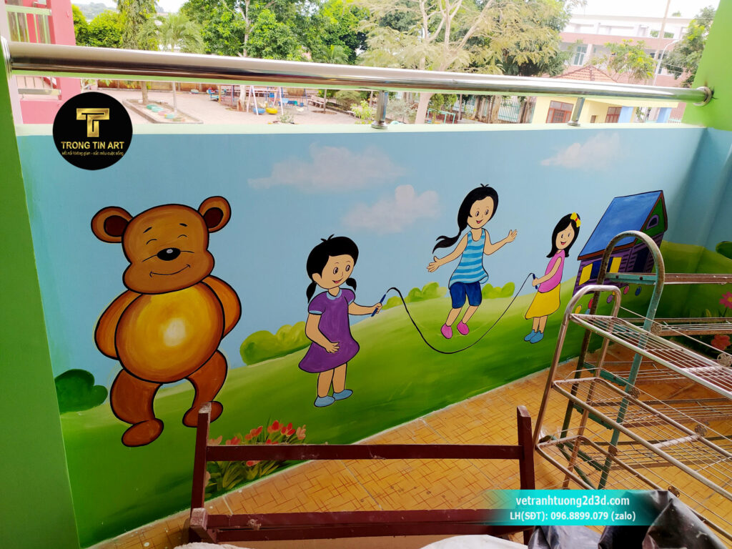 VẼ TRANH TƯỜNG 3D MỸ THUẬT TRỌNG TÍN ART