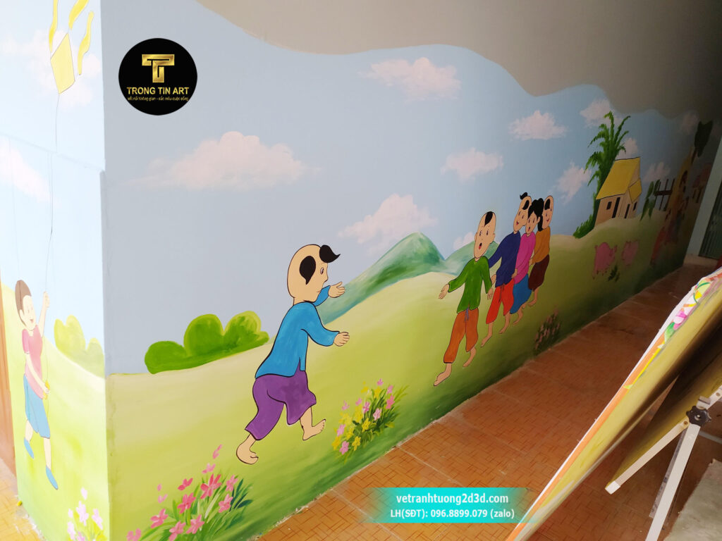 VẼ TRANH TƯỜNG 3D MỸ THUẬT TRỌNG TÍN ART