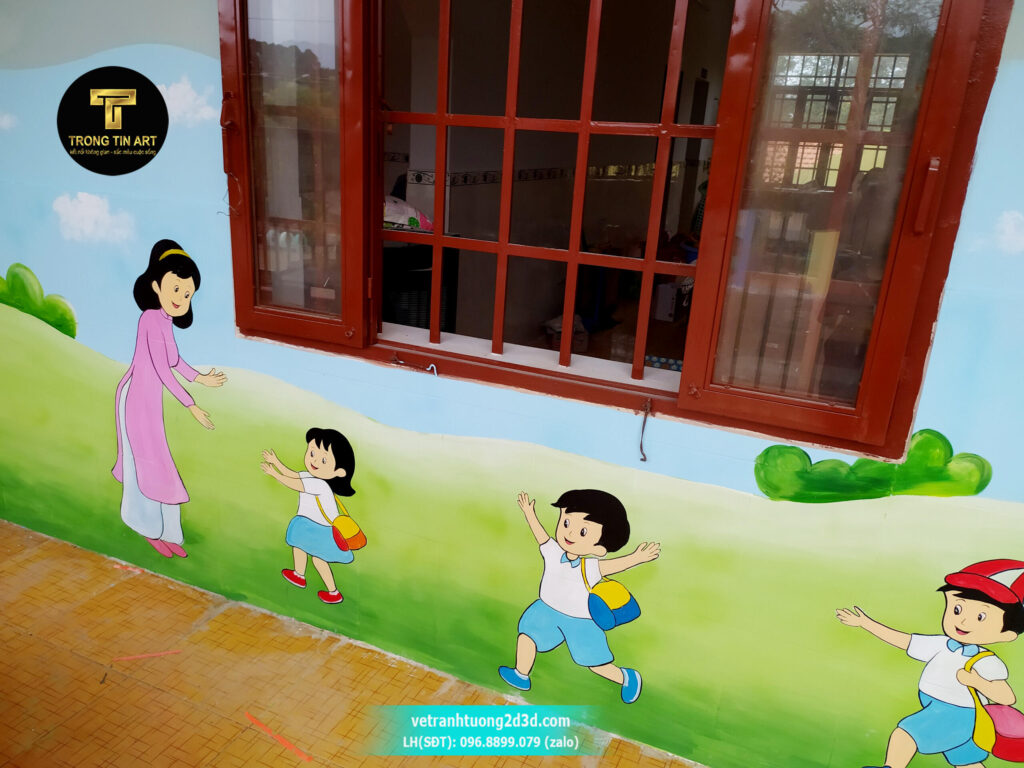 VẼ TRANH TƯỜNG 3D MỸ THUẬT TRỌNG TÍN ART