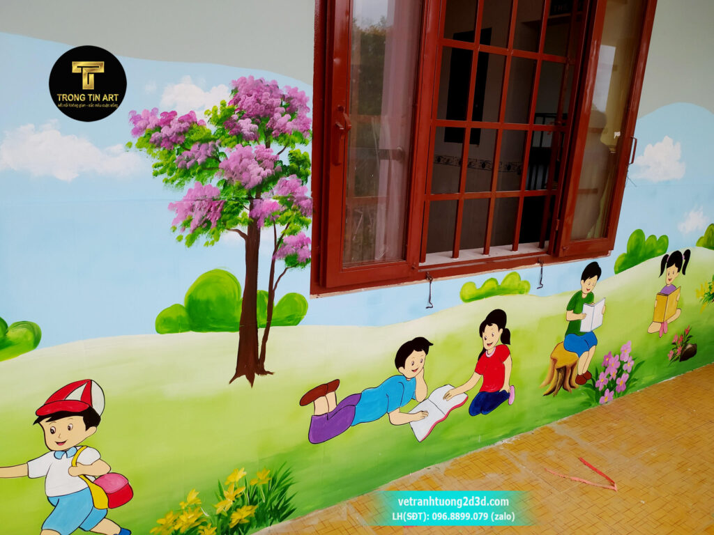 VẼ TRANH TƯỜNG 3D MỸ THUẬT TRỌNG TÍN ART