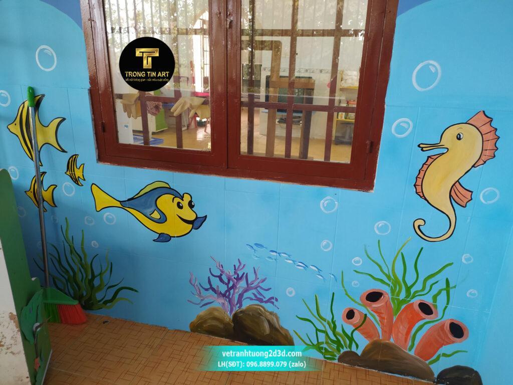 VẼ TRANH TƯỜNG 3D MỸ THUẬT TRỌNG TÍN ART
