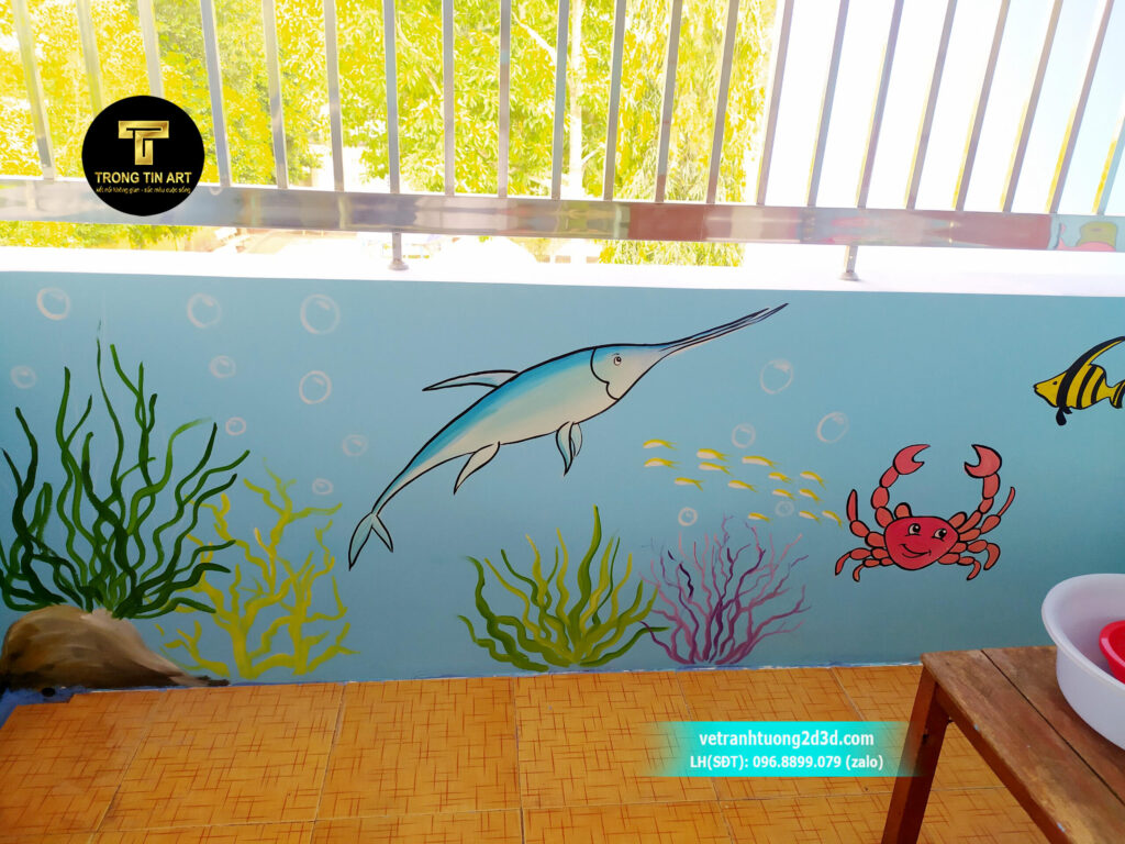 VẼ TRANH TƯỜNG 3D MỸ THUẬT TRỌNG TÍN ART
