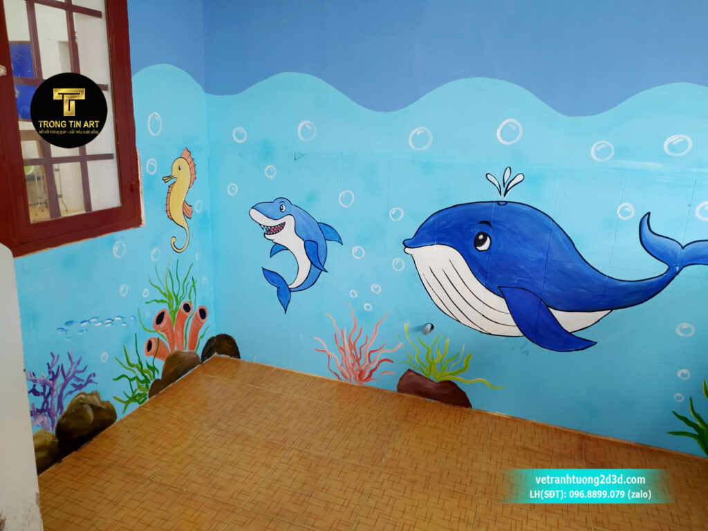 VẼ TRANH TƯỜNG 3D MỸ THUẬT TRỌNG TÍN ART