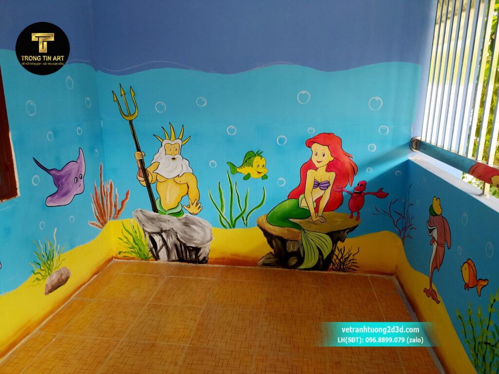 VẼ TRANH TƯỜNG 3D MỸ THUẬT TRỌNG TÍN ART