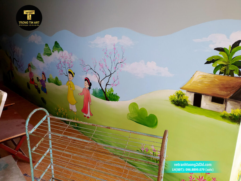 VẼ TRANH TƯỜNG 3D MỸ THUẬT TRỌNG TÍN ART