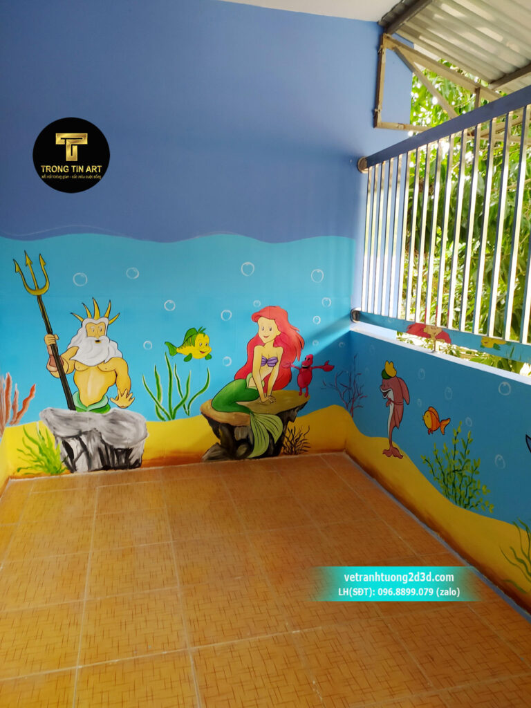 VẼ TRANH TƯỜNG 3D MỸ THUẬT TRỌNG TÍN ART