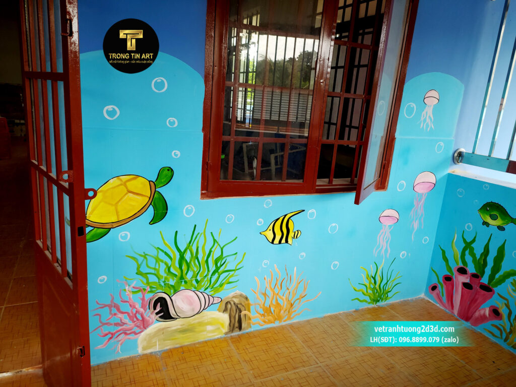 VẼ TRANH TƯỜNG 3D MỸ THUẬT TRỌNG TÍN ART