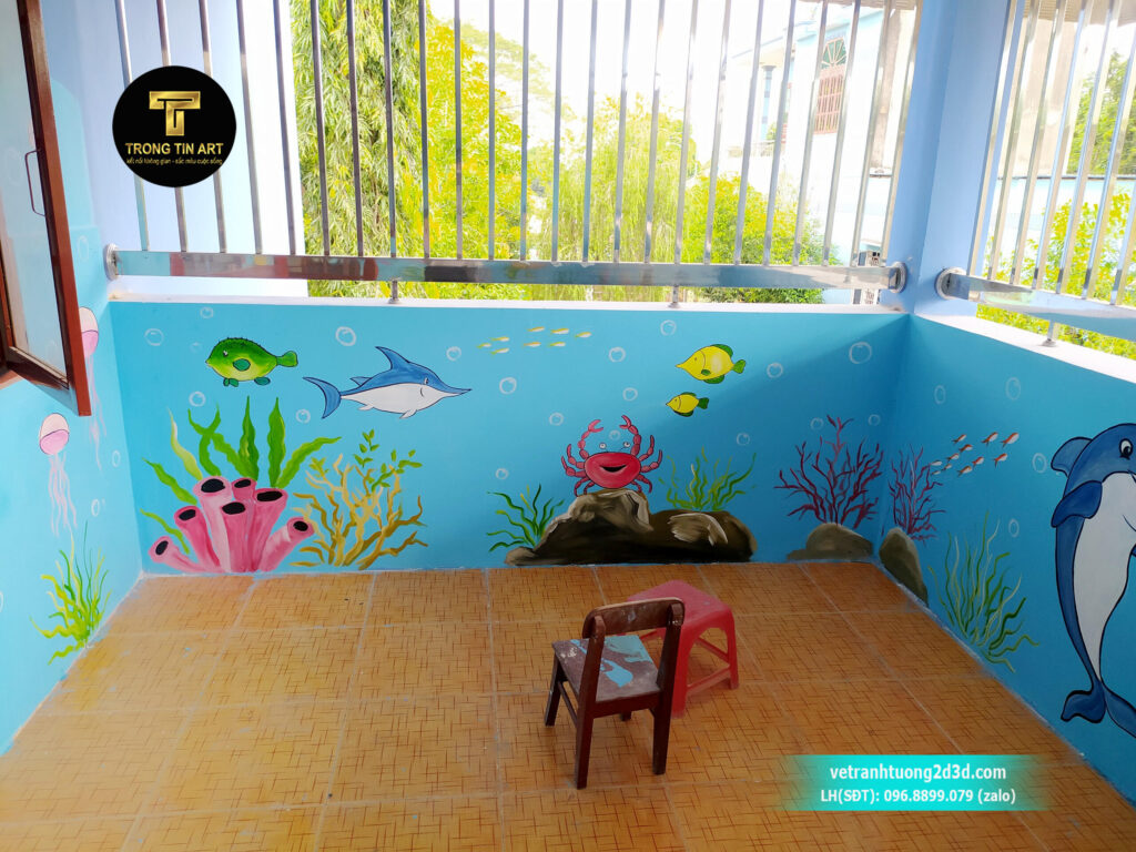 VẼ TRANH TƯỜNG 3D MỸ THUẬT TRỌNG TÍN ART