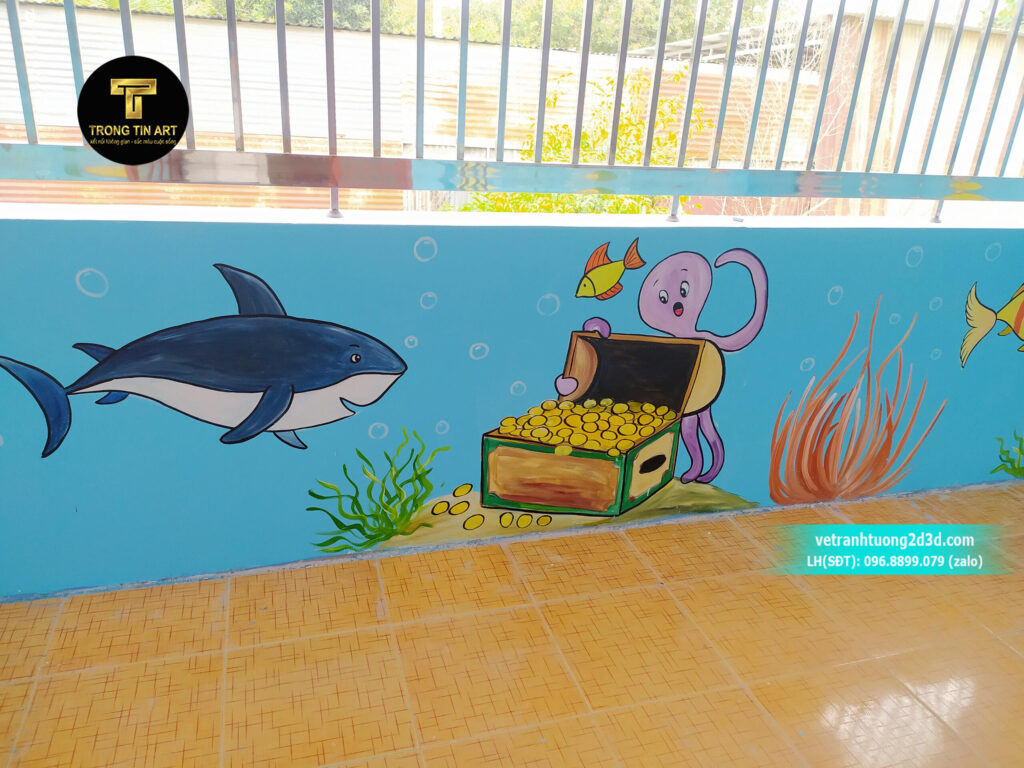 VẼ TRANH TƯỜNG 3D MỸ THUẬT TRỌNG TÍN ART