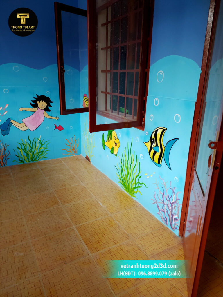 VẼ TRANH TƯỜNG 3D MỸ THUẬT TRỌNG TÍN ART